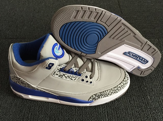 Air Jordan 3 Cement Grey Blue